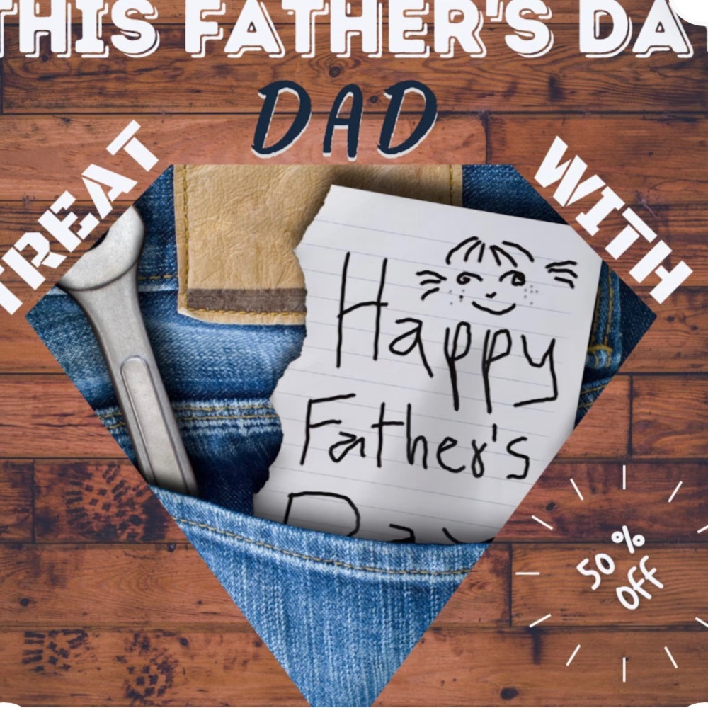 50% off all mens wear over $25